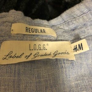 L.O.G.G Casual Light Blue Button-Down